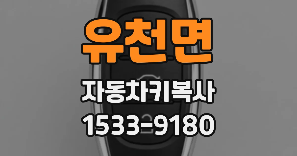 유천면 자동차키복사