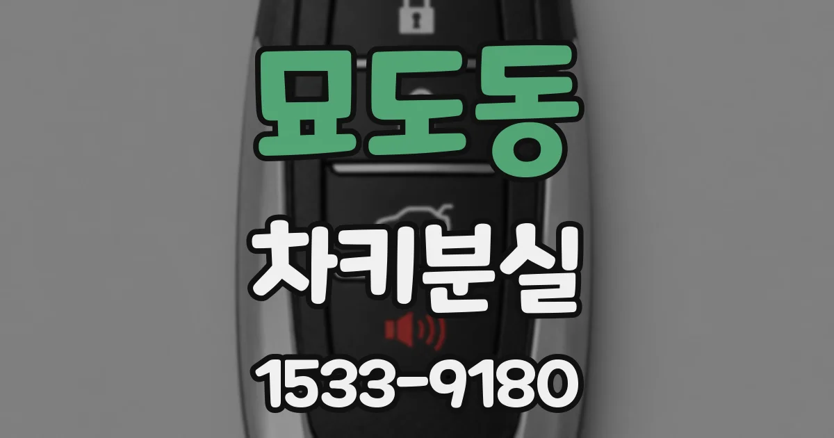 묘도동 차키분실