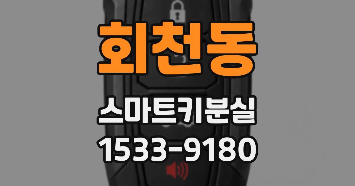회천동 스마트키분실