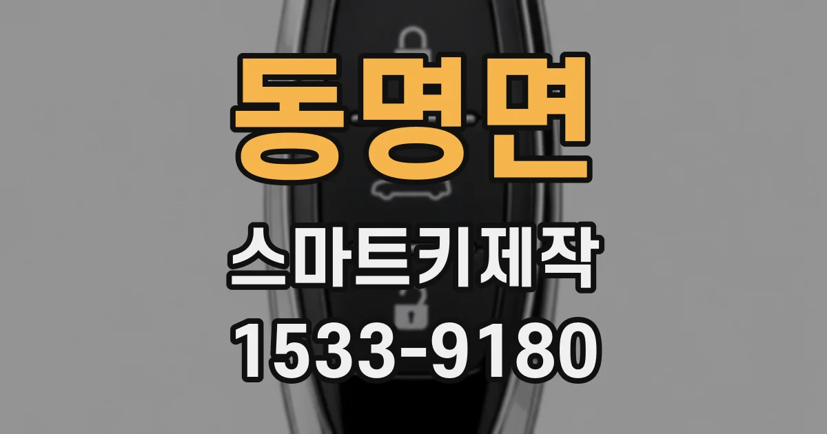 동명면 스마트키제작