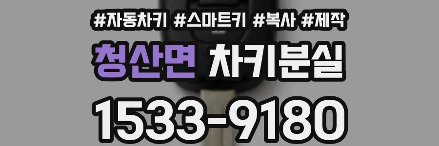 청산면 차키분실