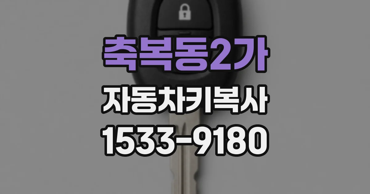 축복동2가 자동차키복사