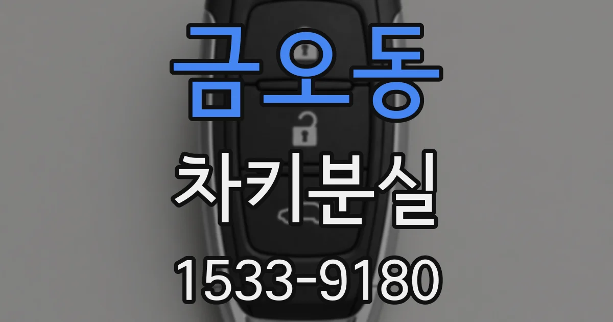 금오동 차키분실