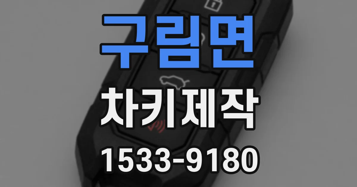 구림면 차키제작