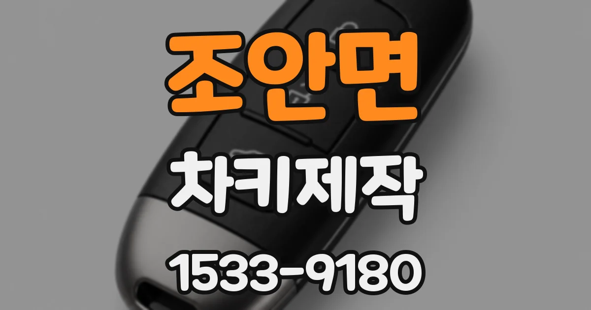 조안면 차키제작