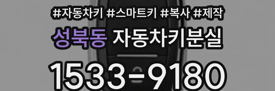 성북동 자동차키분실
