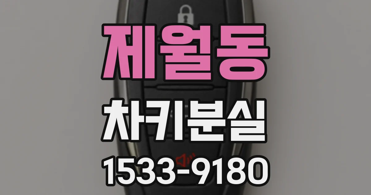 제월동 차키분실