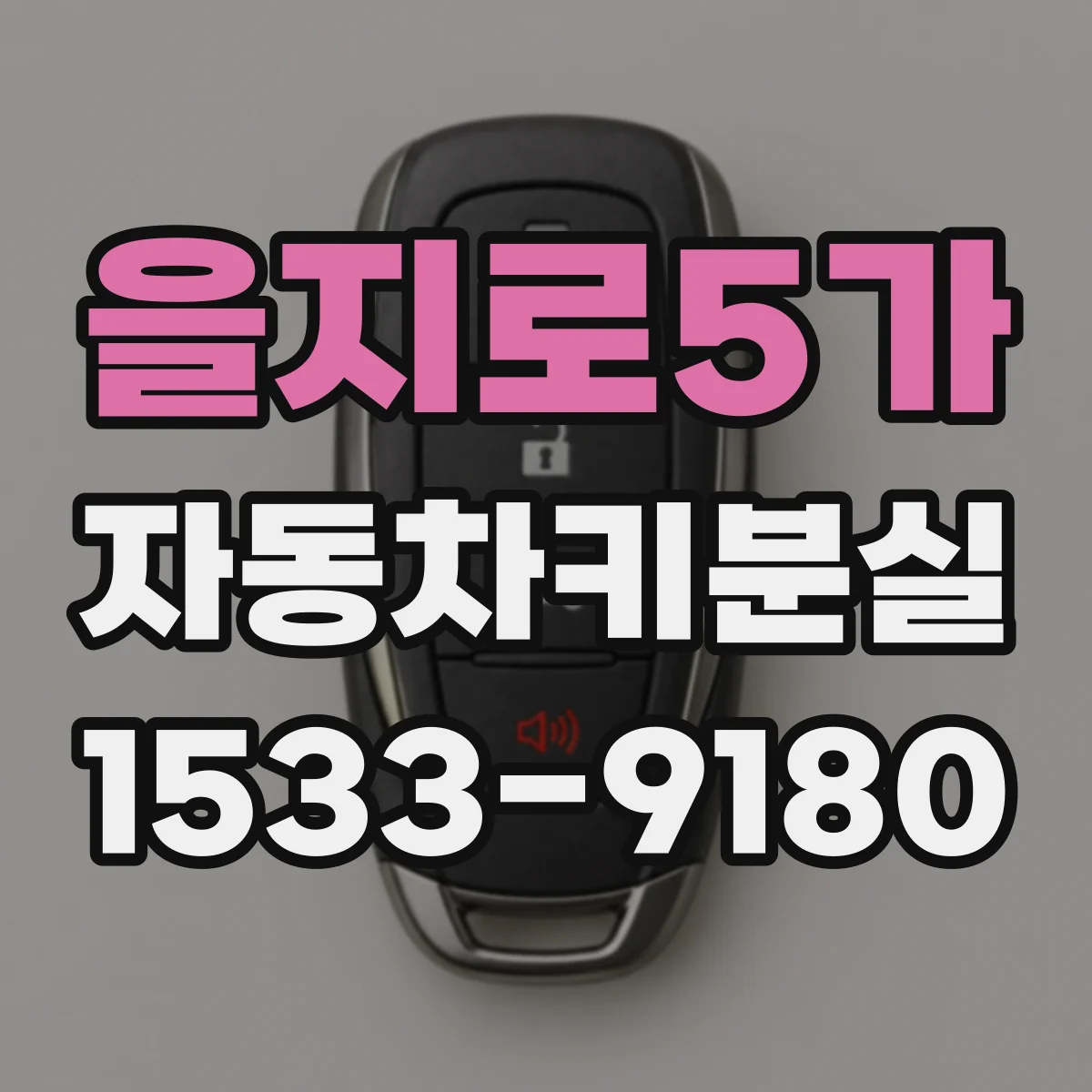을지로5가 자동차키분실