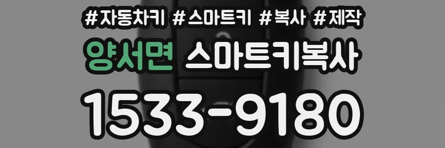 양서면 스마트키복사