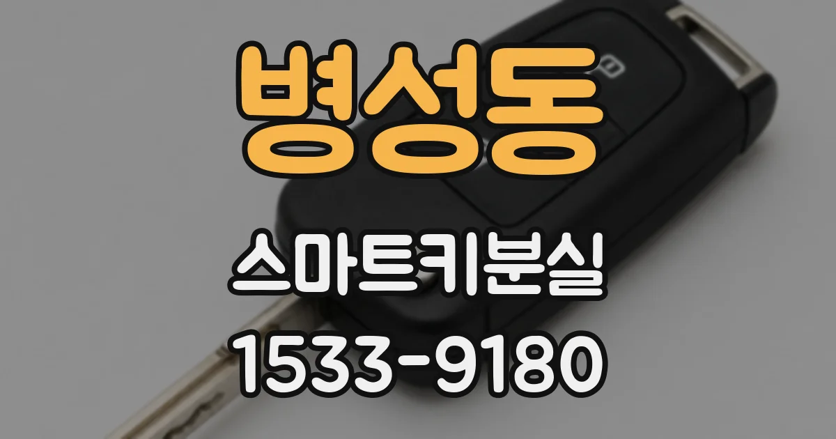병성동 스마트키분실
