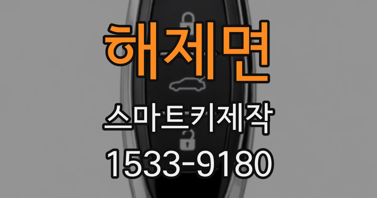 해제면 스마트키제작
