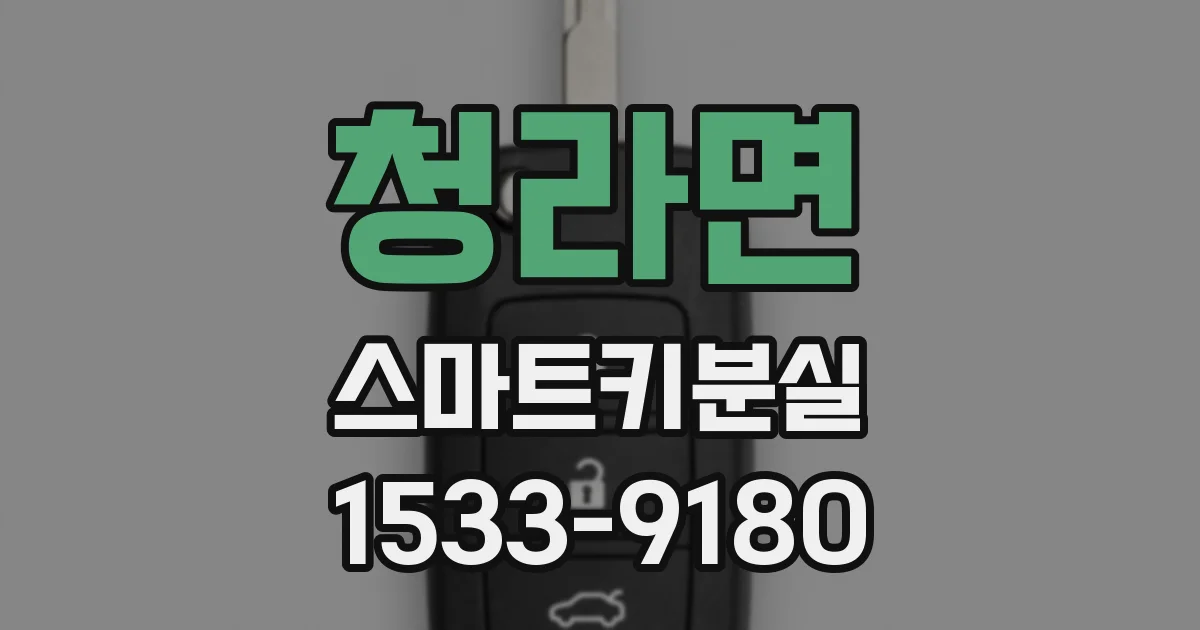 청라면 스마트키분실