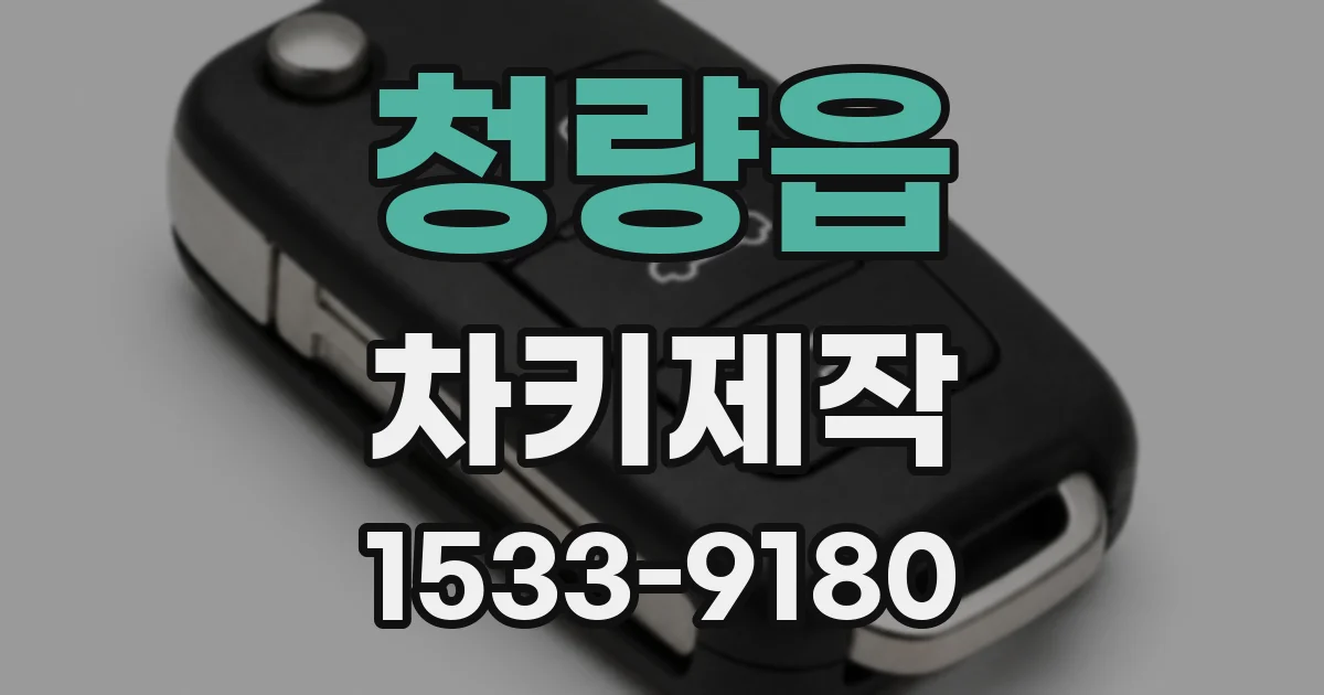 청량읍 차키제작