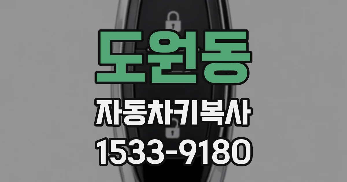 도원동 자동차키복사