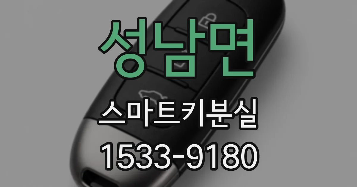 성남면 스마트키분실