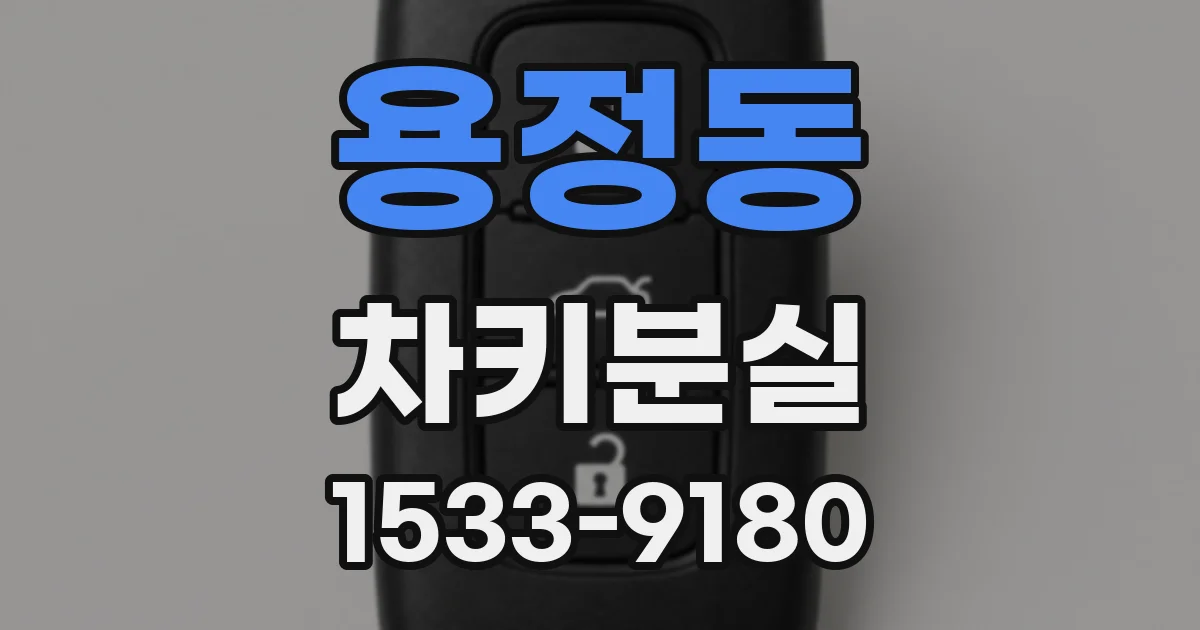 용정동 차키분실