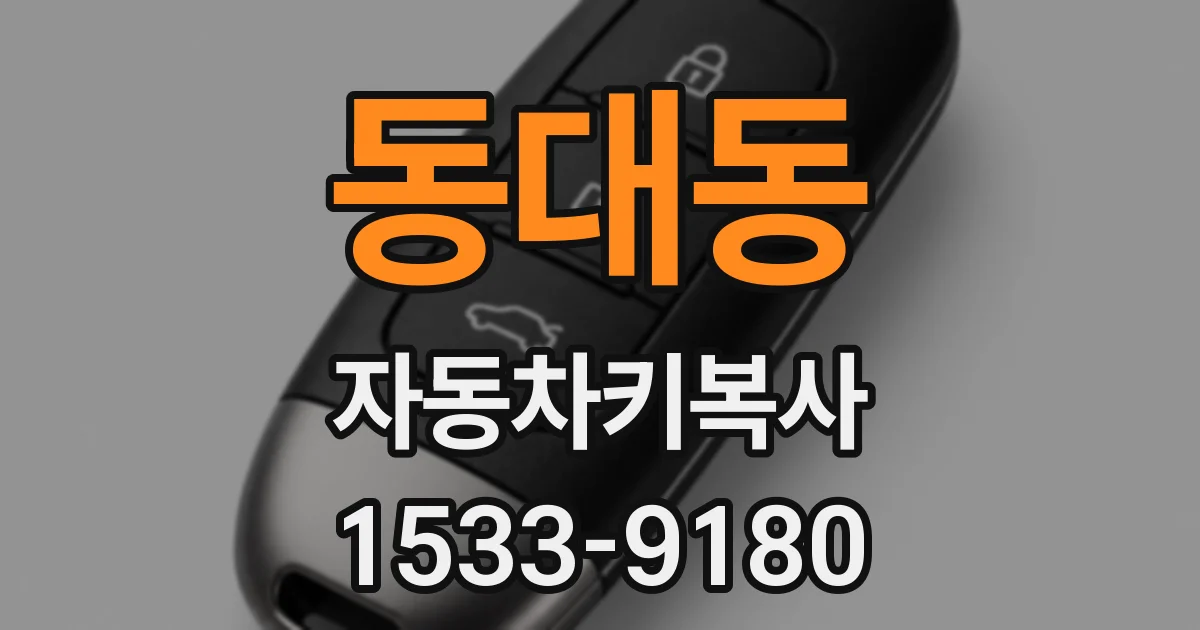 동대동 자동차키복사
