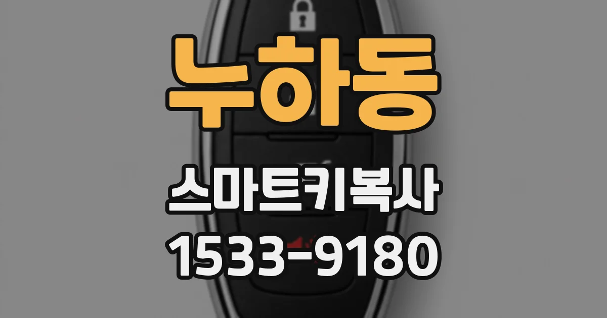 누하동 스마트키복사