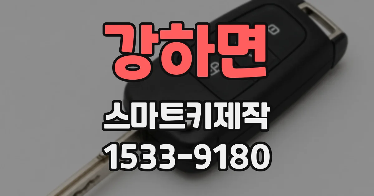 강하면 스마트키제작