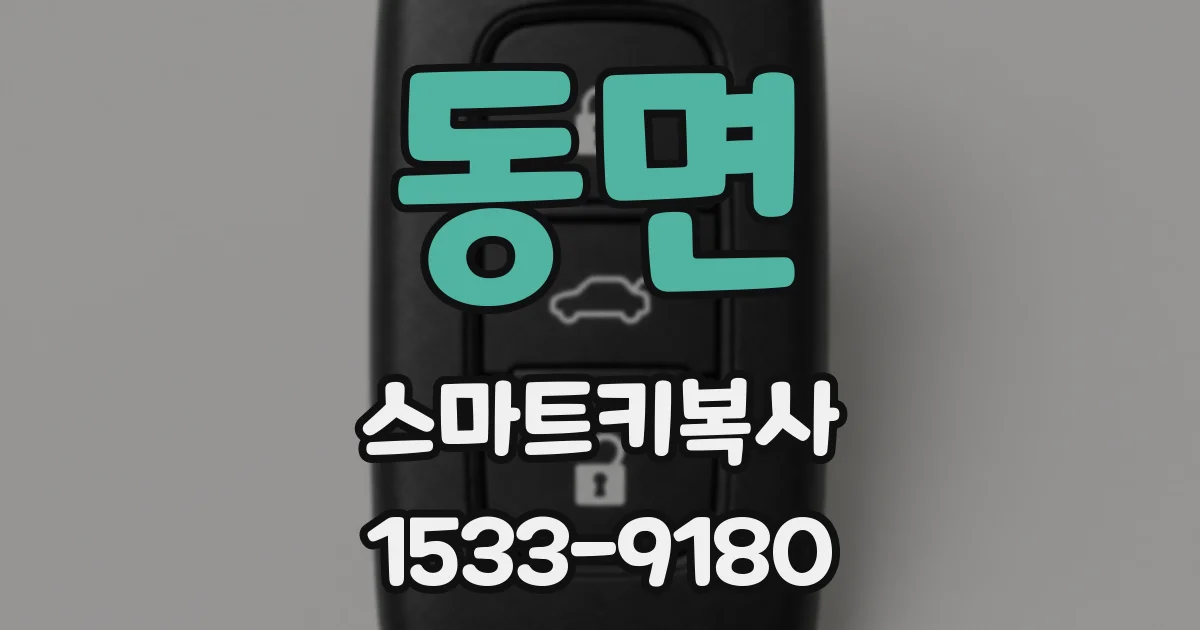 동면 스마트키복사