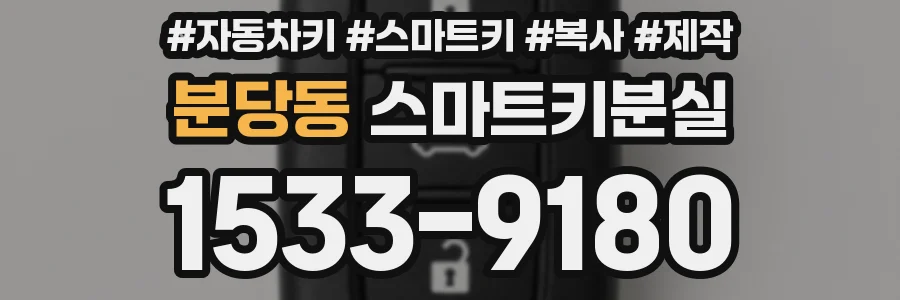 분당동 스마트키분실