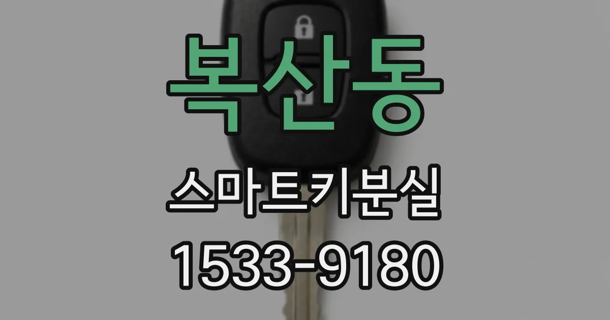 복산동 스마트키분실