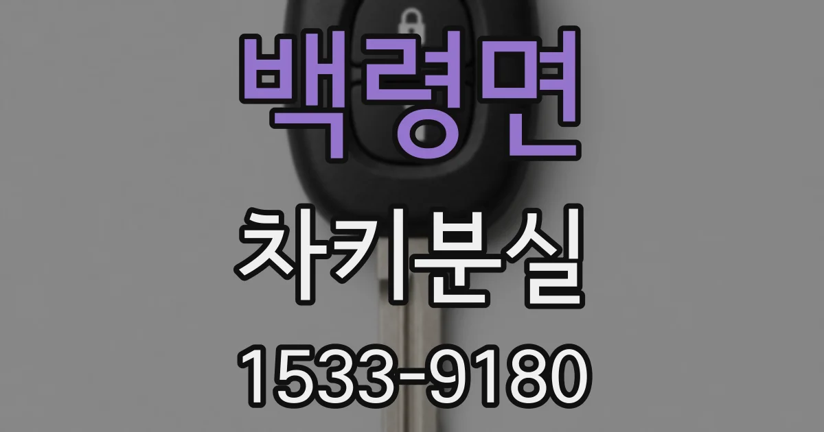 백령면 차키분실