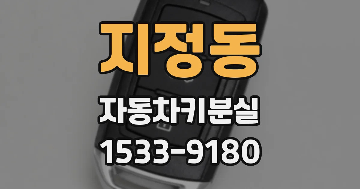 지정동 자동차키분실