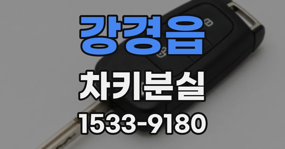 강경읍 차키분실