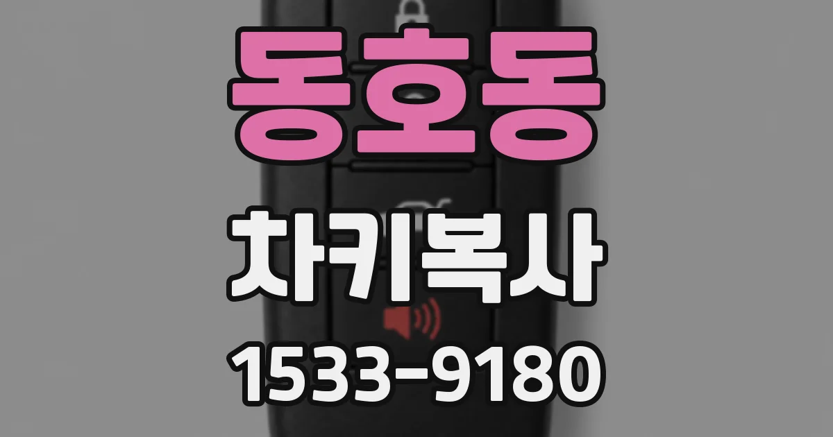 동호동 차키복사