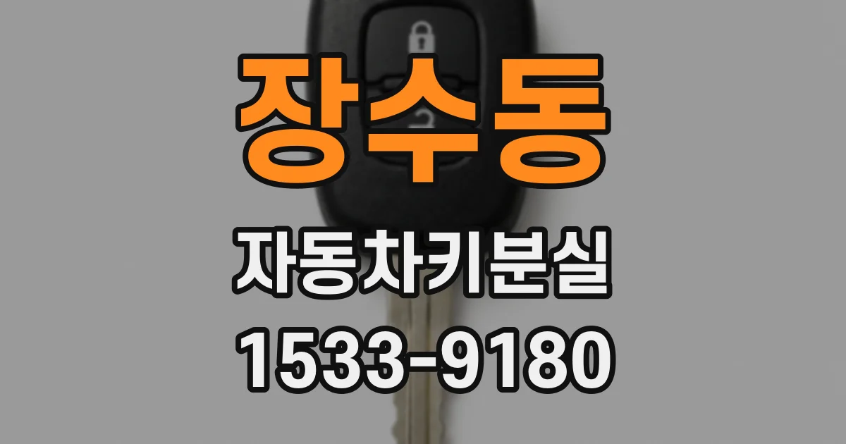 장수동 자동차키분실