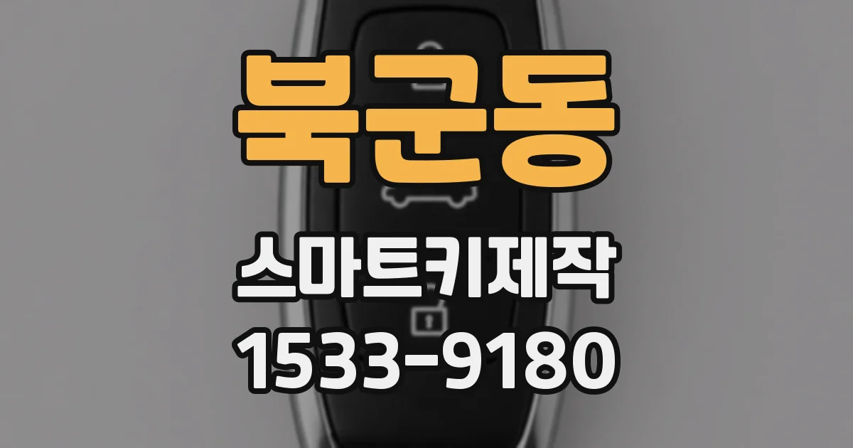북군동 스마트키제작