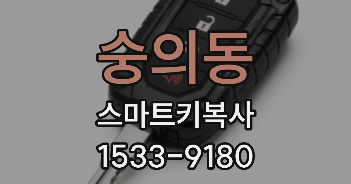 숭의동 스마트키복사