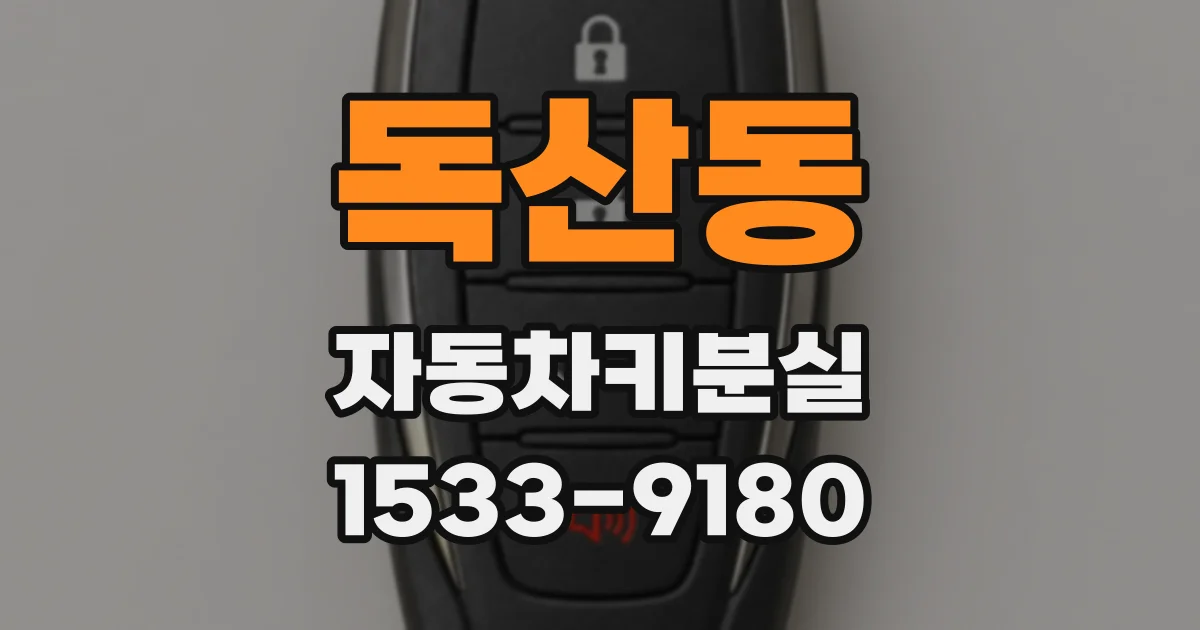독산동 자동차키분실
