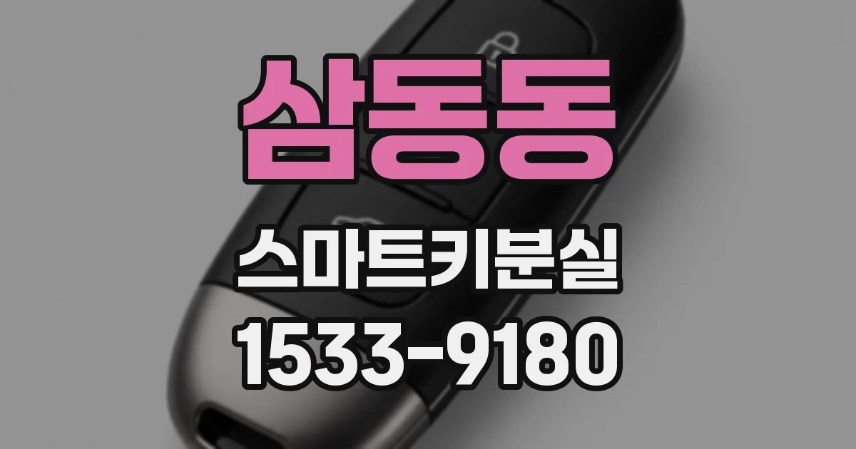 삼동동 스마트키분실