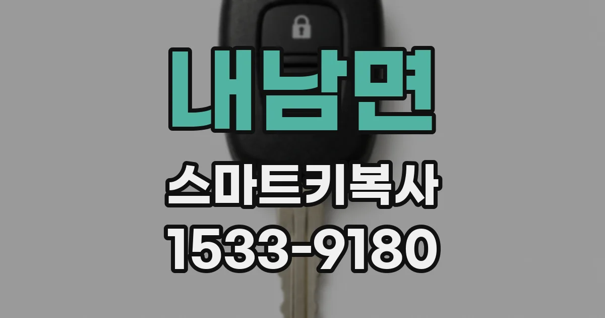 내남면 스마트키복사