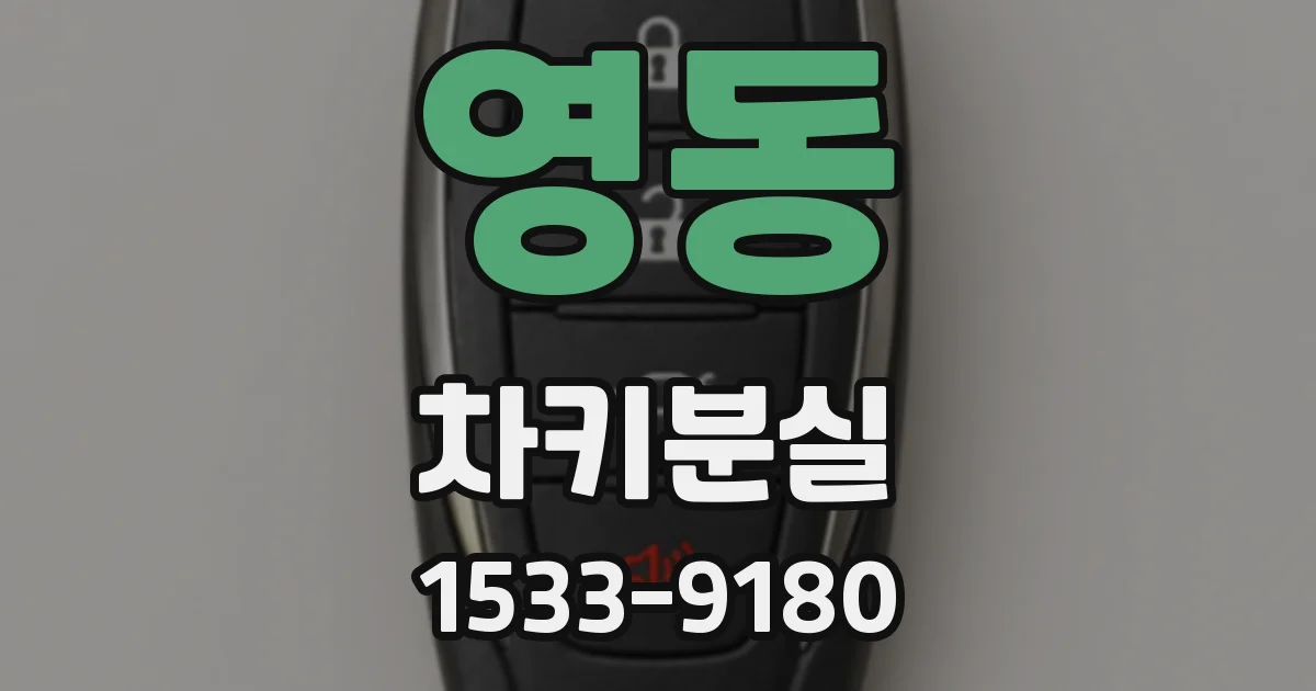 영동 차키분실