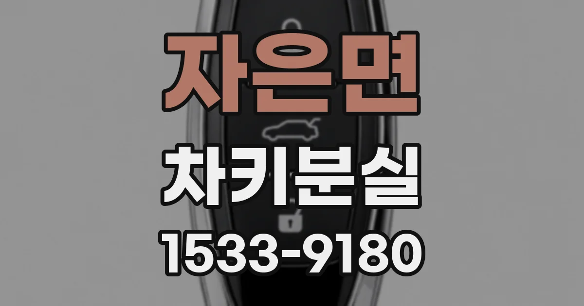 자은면 차키분실