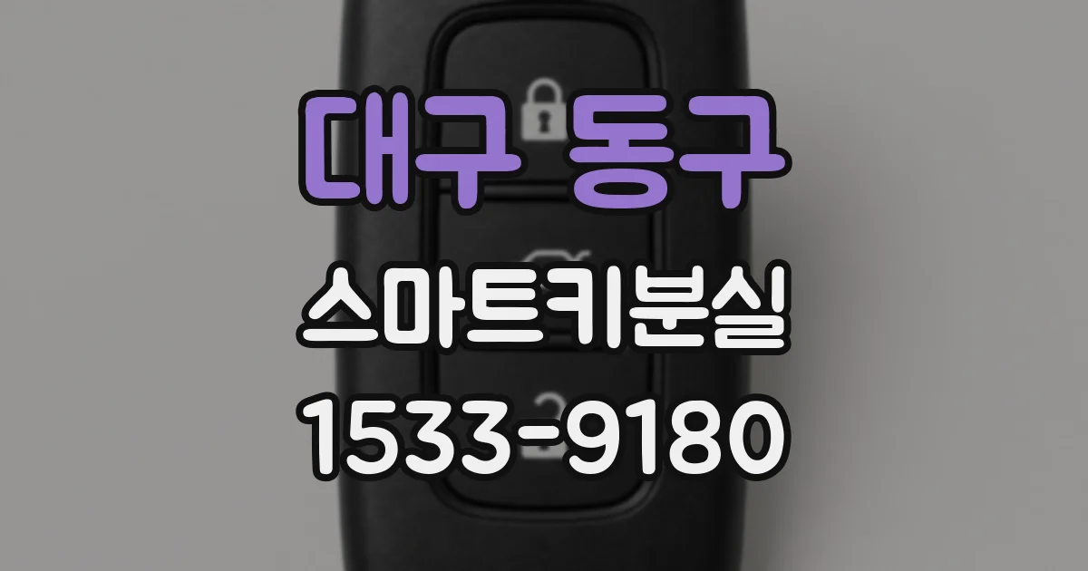 대구 동구 스마트키분실