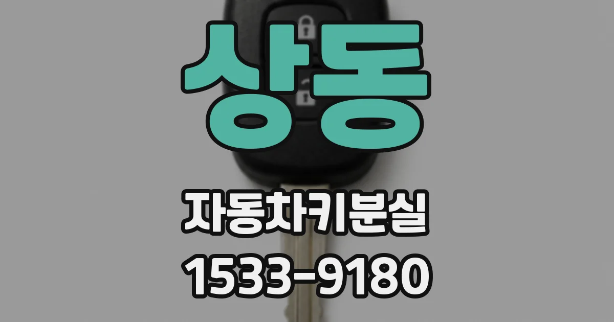 상동 자동차키분실