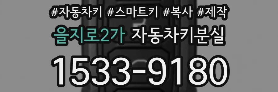 을지로2가 자동차키분실