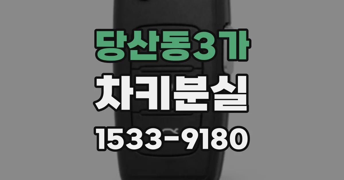 당산동3가 차키분실