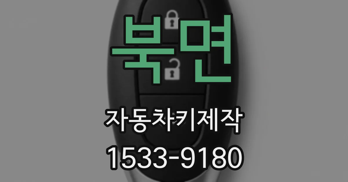 북면 자동차키제작