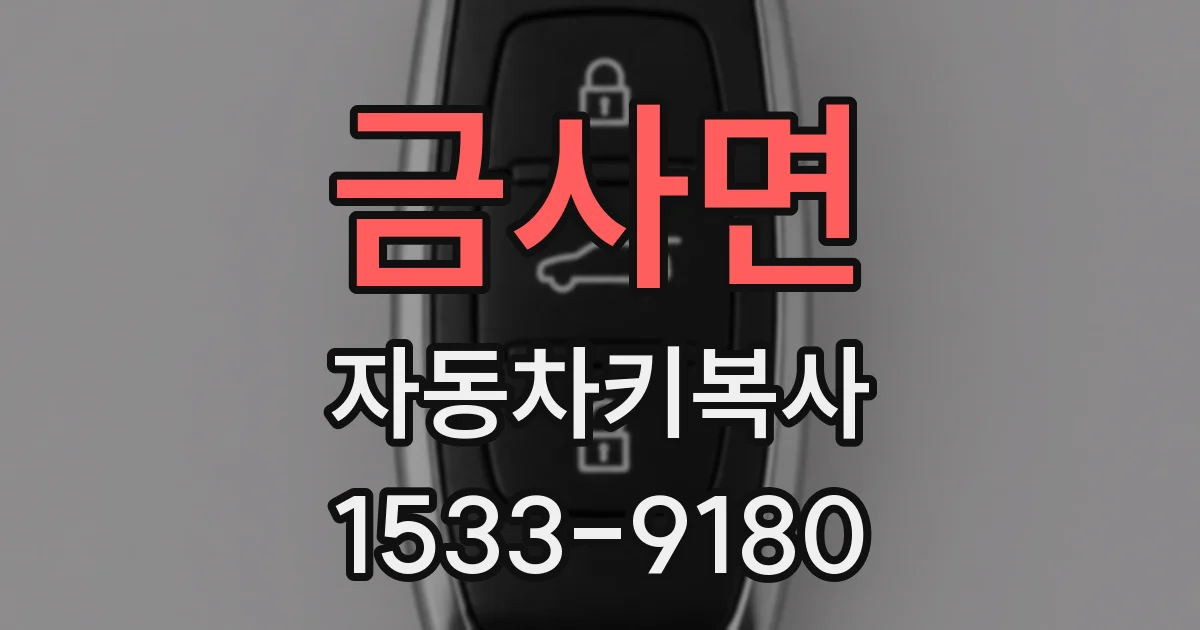 금사면 자동차키복사