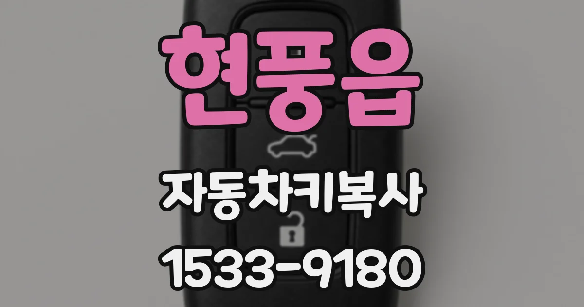 현풍읍 자동차키복사