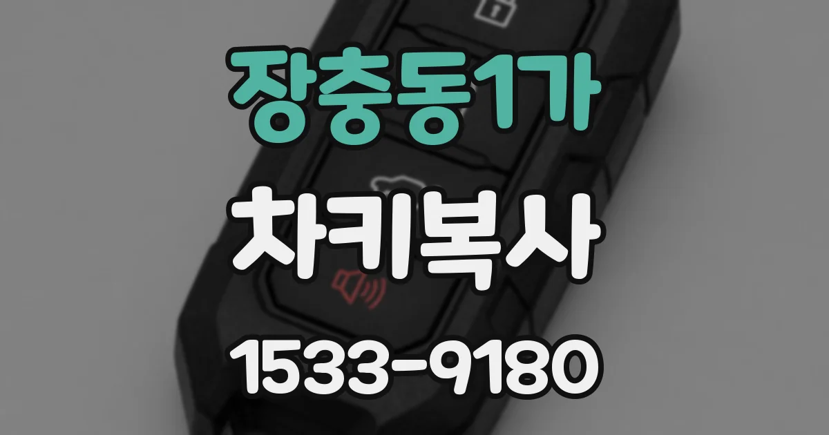 장충동1가 차키복사