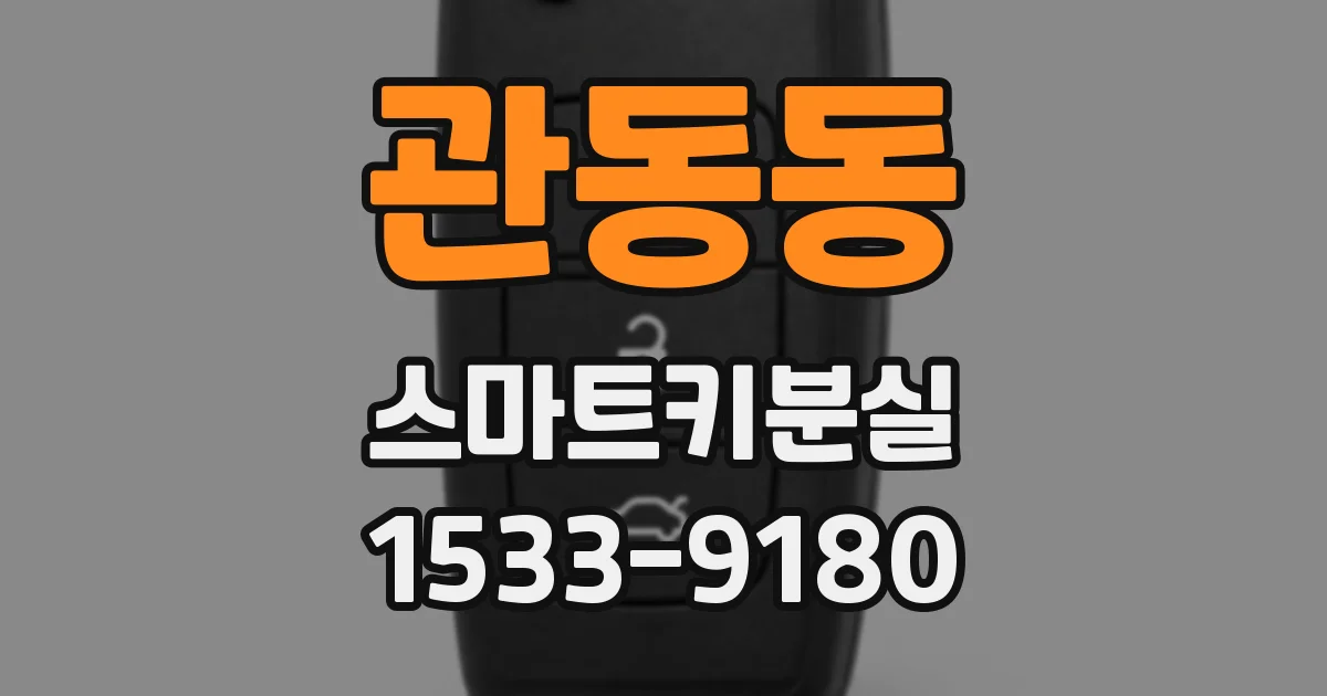 관동동 스마트키분실
