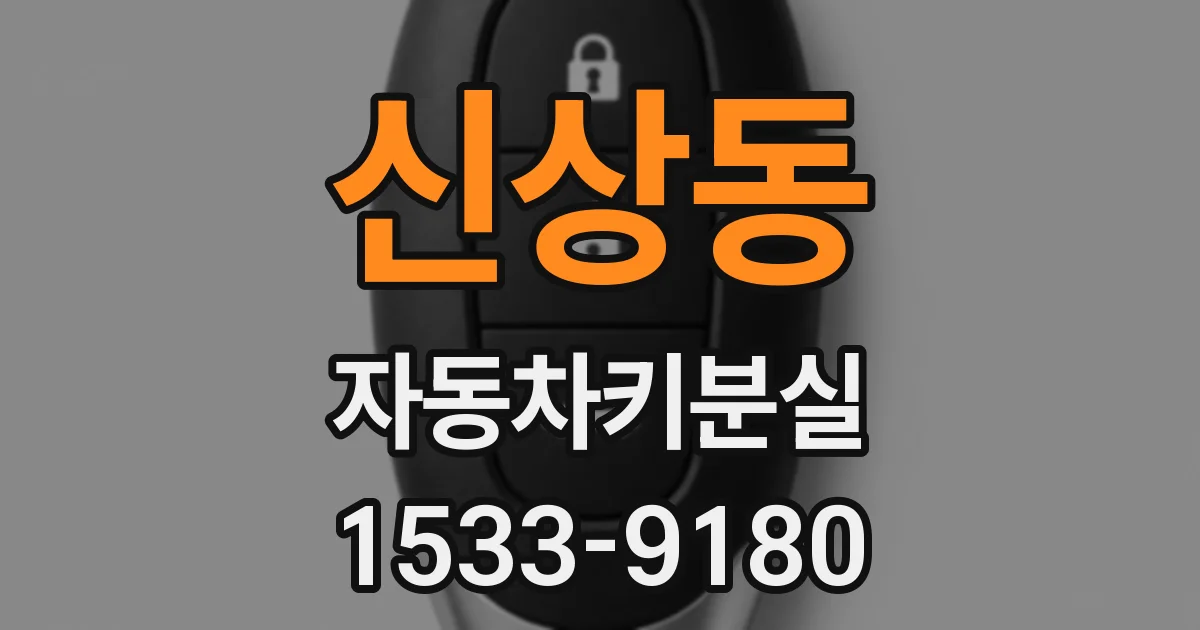 신상동 자동차키분실