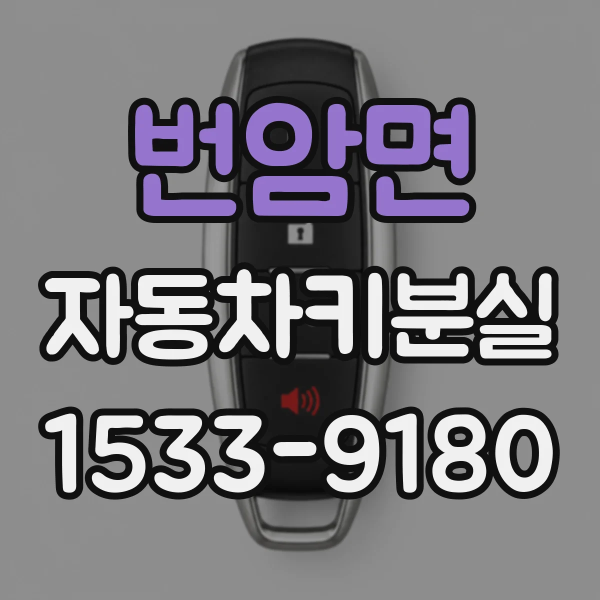 번암면 자동차키분실