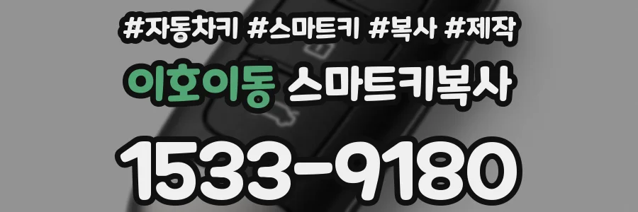 이호이동 스마트키복사
